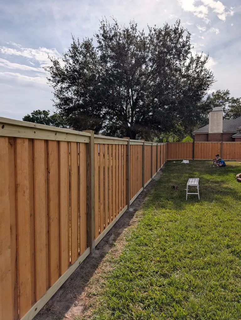 Custom wood privacy fence project
